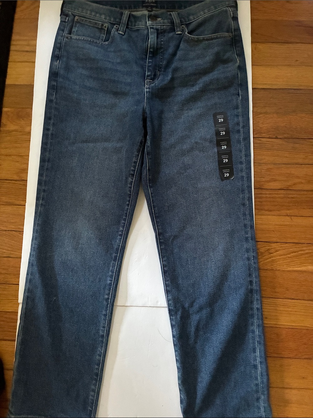 J. Crew Women's Straight Leg Jeans in Dark Wash Blue Size 29